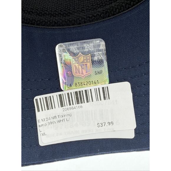 New England Patriots Flex Hat 2024 Training Camp New Era 39THIRTY L/XL NWT White - Picture 5 of 6